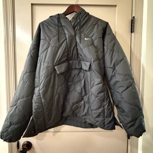 Size L- Nike Women's Quilted Anorak Jacket, black